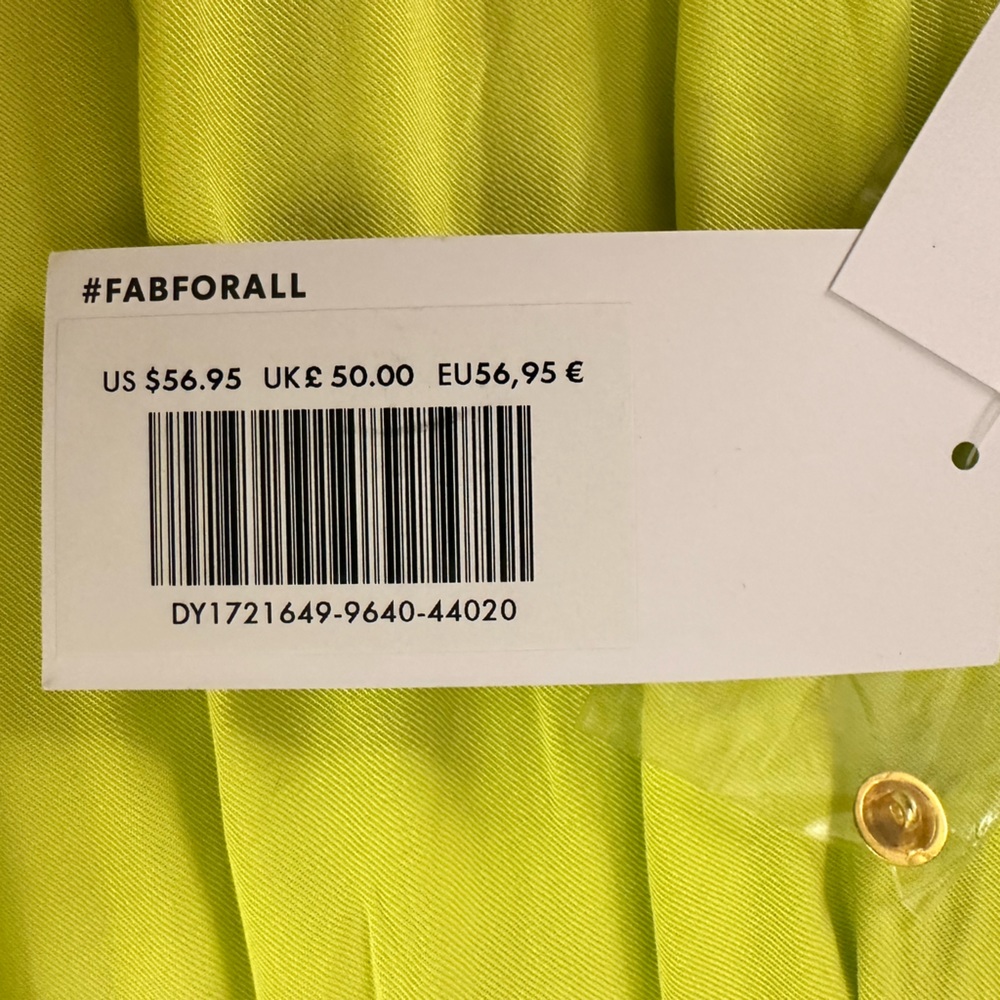 NWT Small Neon Yellow JUSTFAB Maxi Dress. - Picture 9 of 9